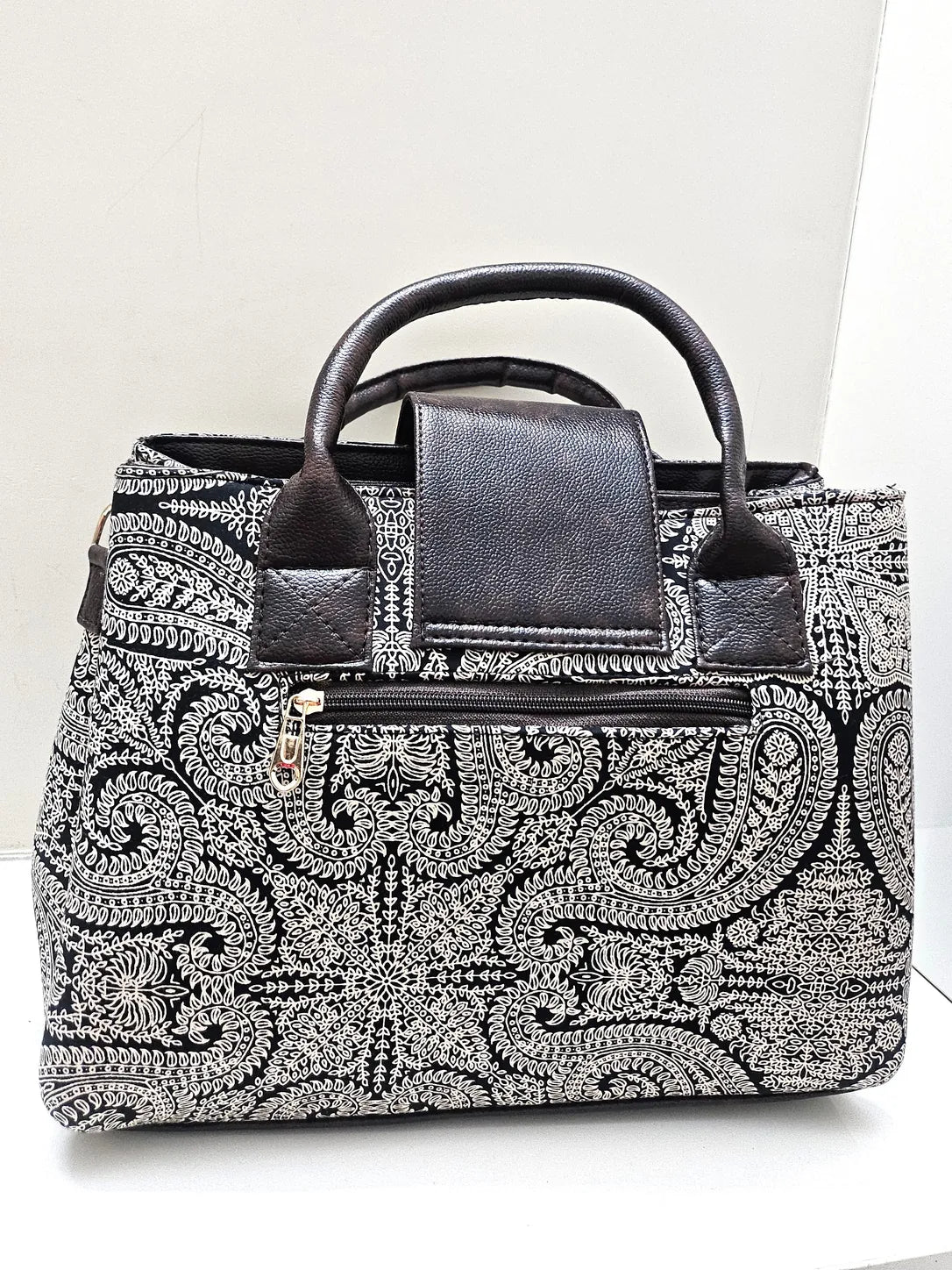 Structured Black Tote Bag