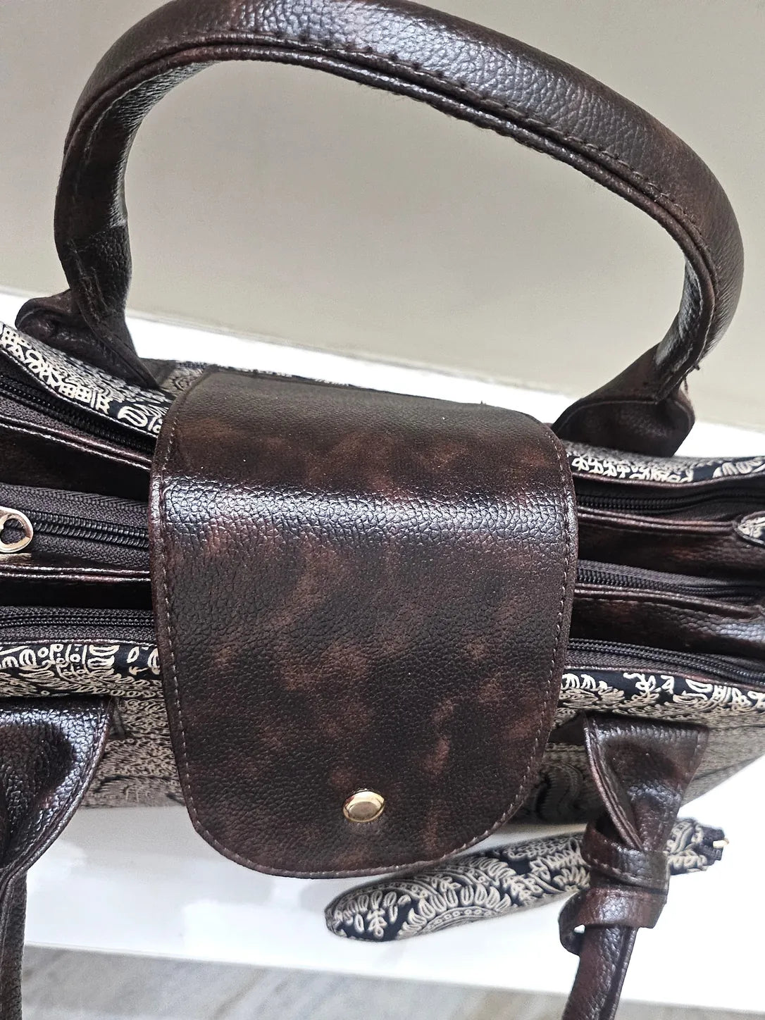 Structured Black Tote Bag