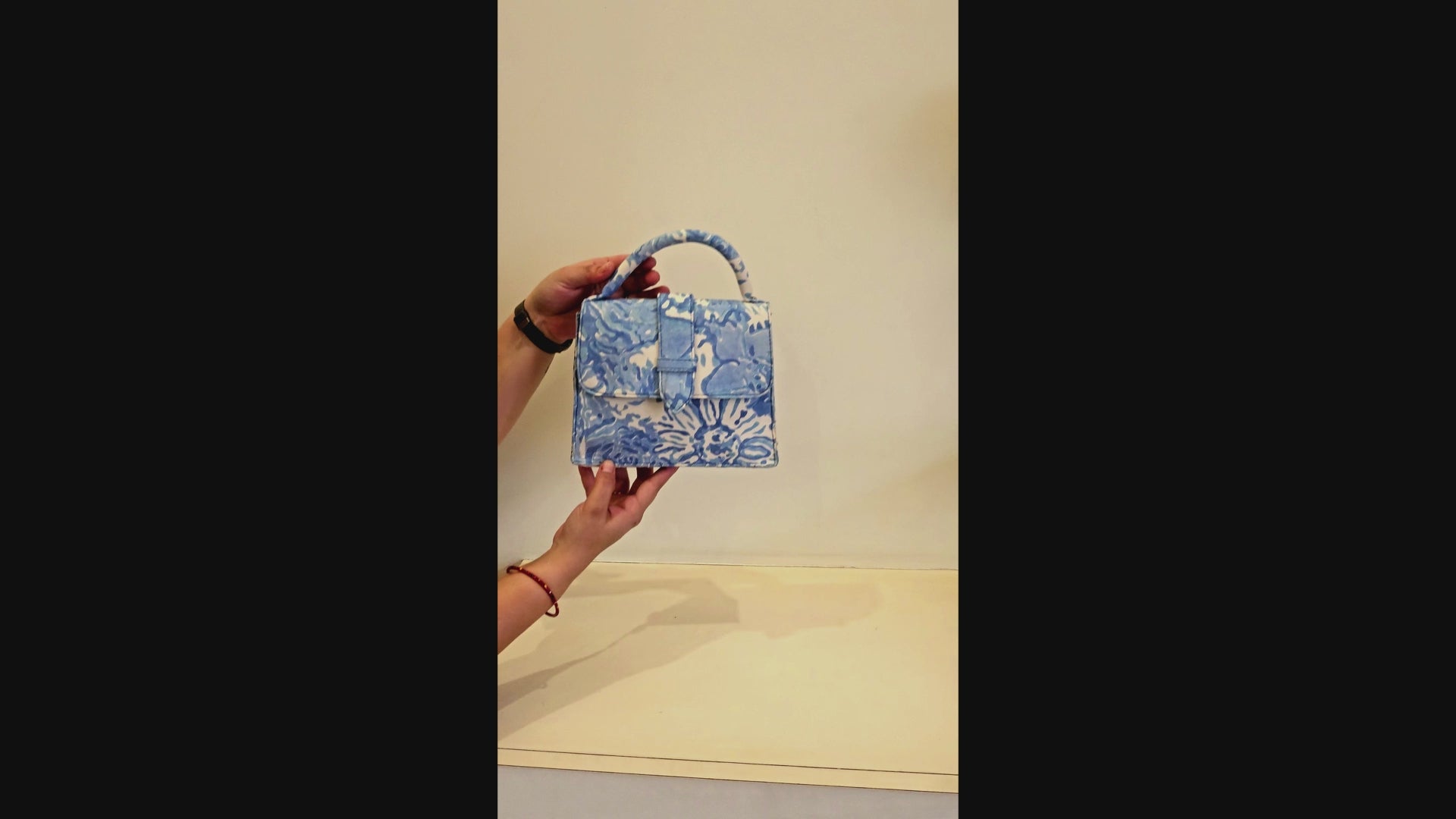 Hand Blockprinted Red CHIQ Bag