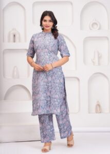 Noorvi Summer Cord-Set Blue