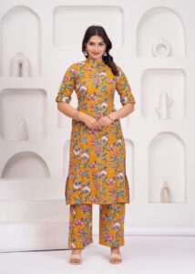 Noorvi Summer Cord-Set Yellow